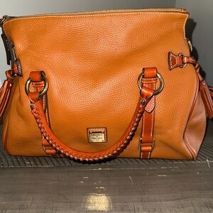 Dooney & Bourke Rich Tan Leather Satchel